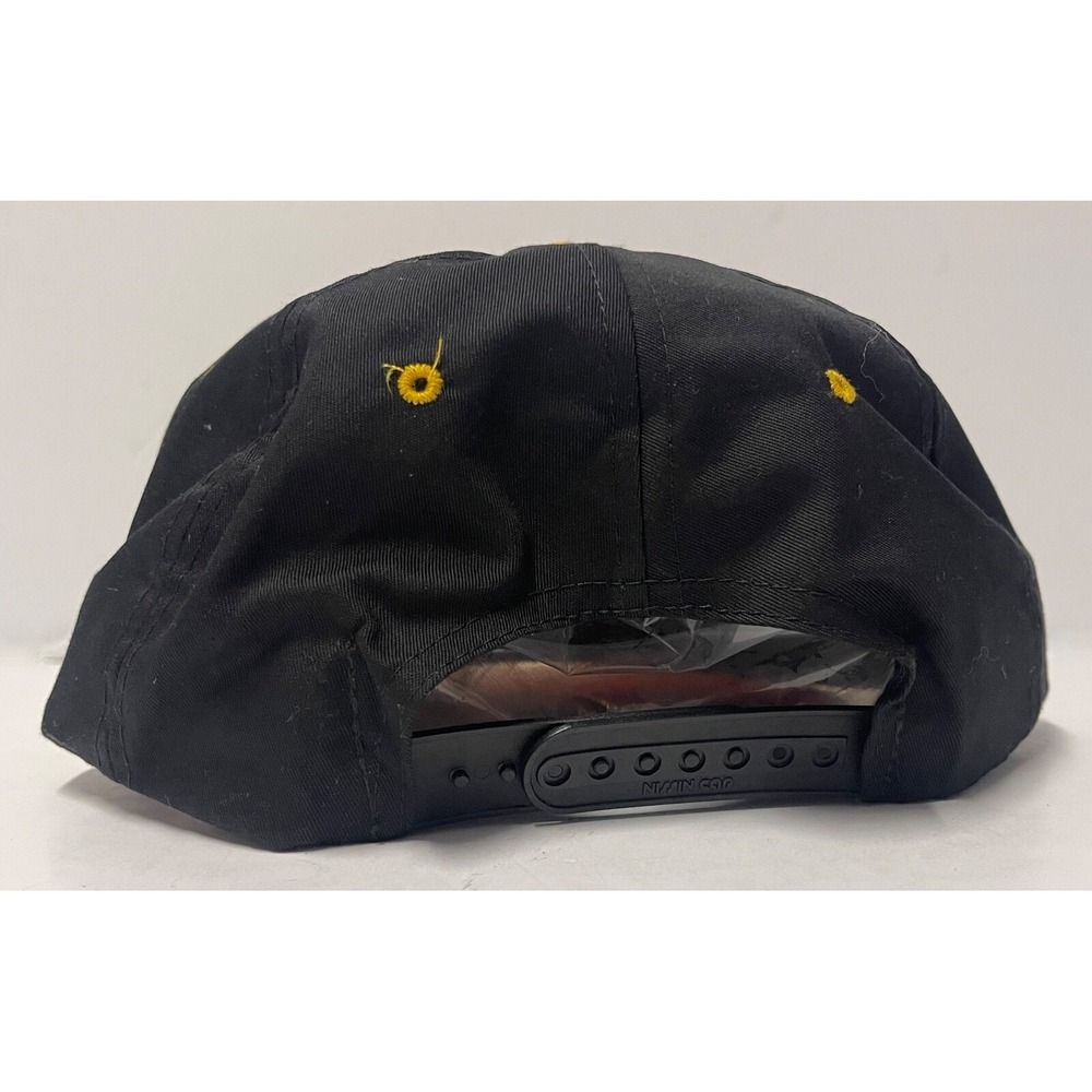 CABO SAN LUCAS BSC MEXICO FISHING CAP BLACK YELLOW SNAP BACK - Picture 4 of 9
